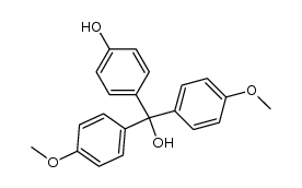 (4-hydroxyphenyl)bis(4-methoxyphenyl)methanol结构式