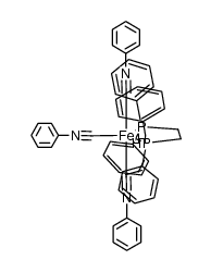 {1,2-bis(diphenylphosphino)ethane-P,P'}tris(phenyl isocyanide)iron(0)结构式