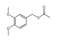 3,4-dimethoxybenzyl ethanethioate结构式