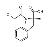 N-Chloroacetyl-L-α-methylphenylalanine Structure