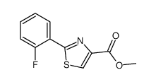 METHYL 2-(2-FLUOROPHENYL)THIAZOLE-4-CARBOXYLATE structure
