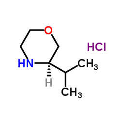 (R)-3-isopropylmorpholine hydrochloride structure