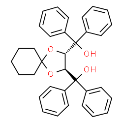 (2S,3S)-1,4-Dioxaspiro[4.5]decane-2,3-diylbis(diphenylmethanol) structure