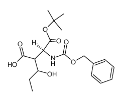 t-butyl 2-benzyloxycarbonylamino-3-carboxy-4-hydroxy-(2S)-hexanoate Structure