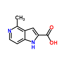 4-Methyl-1H-pyrrolo[3,2-c]pyridine-2-carboxylic acid Structure