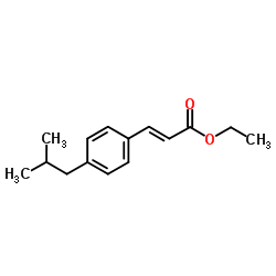 ETHYL 3-(4-ISOBUTYLPHENYL)ACRYLATE结构式