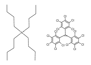 Tetra-n-butylammonium perchlorotriphenylmethide结构式