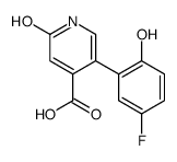 5-(5-fluoro-2-hydroxyphenyl)-2-oxo-1H-pyridine-4-carboxylic acid Structure