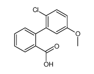 2-(2-chloro-5-methoxyphenyl)benzoic acid结构式
