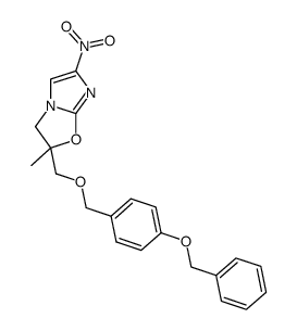 2-({[4-(benzyloxy)benzyl]oxy}methyl)-2-methyl-6-nitro-2,3-dihydroimidazo[2,1-b][1,3]oxazole Structure