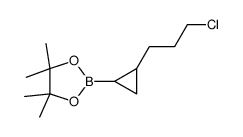 2-(2-(3-CHLOROPROPYL)CYCLOPROPYL)-4,4,5,5-TETRAMETHYL-1,3,2-DIOXABOROLANE结构式