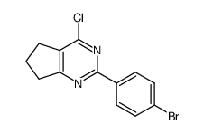 2-(4-bromophenyl)-4-chloro-6,7-dihydro-5H-cyclopenta[d]pyrimidine结构式