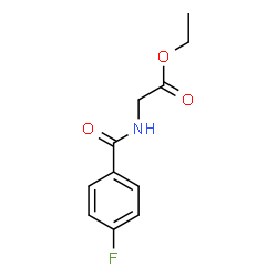 ETHYL 2-[(4-FLUOROBENZOYL)AMINO]ACETATE structure