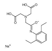 sodium,2-[carboxymethyl-[2-(2,6-diethylanilino)-2-oxoethyl]amino]acetate结构式