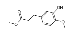 3-(3-羟基-4-甲氧基苯基)丙酸甲酯结构式