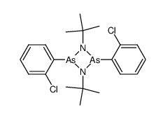 1,3-di-tert-butyl-2,4-bis(2-chlorophenyl)-1,3,2,4-diazadiarsetidine结构式