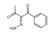 1-Phenyl-1,2,3-butanetrione 2-hydrazone Structure