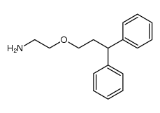 1-(2-Aminoethoxy)-3,3-diphenylpropane Structure