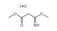 methyl 3-imino-3-methoxypropanoate hydrochloride Structure