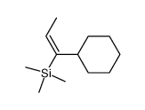 (E)-1-cyclohexyl-1-trimethylsilyl-1-propene Structure
