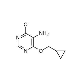4-Chloro-6-(cyclopropylmethoxy)pyrimidin-5-amine Structure
