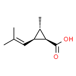 Cyclopropanecarboxylic acid, 2-methyl-3-(2-methyl-1-propenyl)-, (1R,2S,3R)-rel- (9CI)结构式
