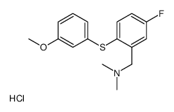 Benzenemethanamine, 5-fluoro-2-((3-methoxyphenyl)thio)-N,N-dimethyl-,hydrochloride picture