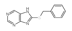 9H-Purine,8-[(phenylmethyl)thio]- structure