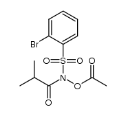 N-(2-bromobenzenesulfonyl)-N-acetyloxy-2,2-dimethylacetamide Structure