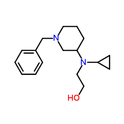 2-[(1-Benzyl-3-piperidinyl)(cyclopropyl)amino]ethanol结构式