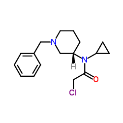 N-[(3S)-1-Benzyl-3-piperidinyl]-2-chloro-N-cyclopropylacetamide Structure