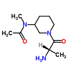 N-(1-Alanyl-3-piperidinyl)-N-methylacetamide Structure
