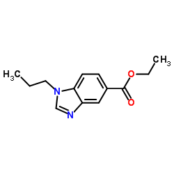 Ethyl 1-propyl-1H-benzimidazole-5-carboxylate结构式