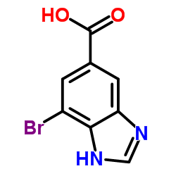 4-Bromo-1H-benzimidazole-6-carboxylic acid结构式