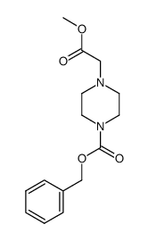 benzyl 4-(2-methoxy-2-oxoethyl)piperazine-1-carboxylate结构式