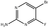 5-溴-4-氟嘧啶-2-胺结构式