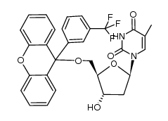 5'-O-[9-[3-(Trifluoromethyl)phenyl]xanthen-9-yl]thymidine Structure