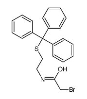 2-bromo-N-(2-tritylsulfanylethyl)acetamide Structure