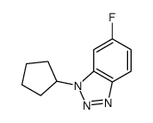 1-Cyclopentyl-6-fluoro-1,2,3-benzotriazole structure