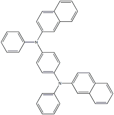N,N'-Di(2-naphthyl)-N,N'-diphenyl-1,4-phenylenediamine Structure