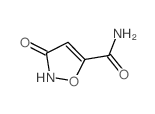 3-羟基异噁唑-5-甲酰胺结构式