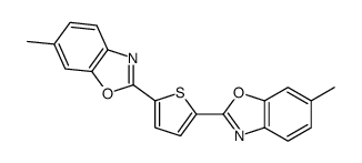 6-methyl-2-[5-(6-methyl-1,3-benzoxazol-2-yl)thiophen-2-yl]-1,3-benzoxazole结构式