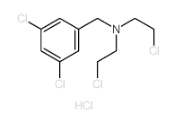 Benzenemethanamine,3,5-dichloro-N,N-bis(2-chloroethyl)-, hydrochloride (1:1)结构式