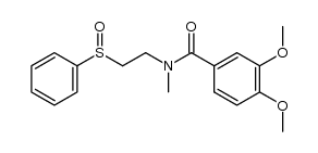 3,4-dimethoxy-N-methyl-N-(2-(phenylsulfinyl)ethyl)benzamide结构式