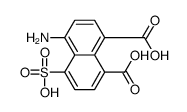 4-amino-5-sulfonaphthalene-1,8-dicarboxylic acid Structure