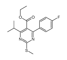 4-(4-氟苯基)-6-异丙基-2-甲基硫代嘧啶-5-羧酸乙酯图片