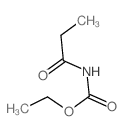 Carbamic acid,(1-oxopropyl)-, ethyl ester (9CI) Structure