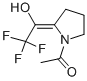 Pyrrolidine, 1-acetyl-2-(2,2,2-trifluoro-1-hydroxyethylidene)-, (E)- (9CI)结构式