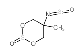 1,3,2-Dioxathian-5-amine,5-methyl-N-sulfinyl-, 2-oxide Structure