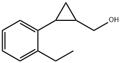 (2-(2-ethylphenyl)cyclopropyl)methanol Structure